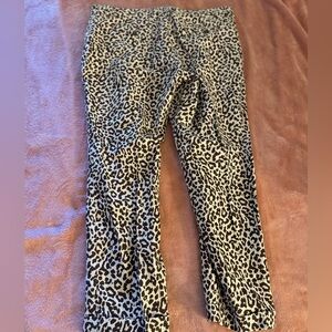 J crew animal print pant